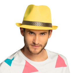 Žltá party čiapka so stuhou